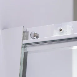 Saniverre Cabine de douche LANA portes coulissantes H.180 cm verre 6 mm transparent 85 x 85 cm -* Cabine De Douche
