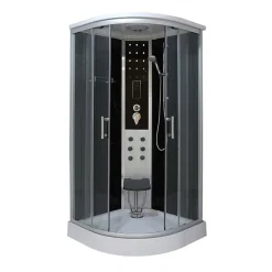 Azura Home Design Cabine de douche LEDA 90x90x215 cm NOIR* Cabine De Douche