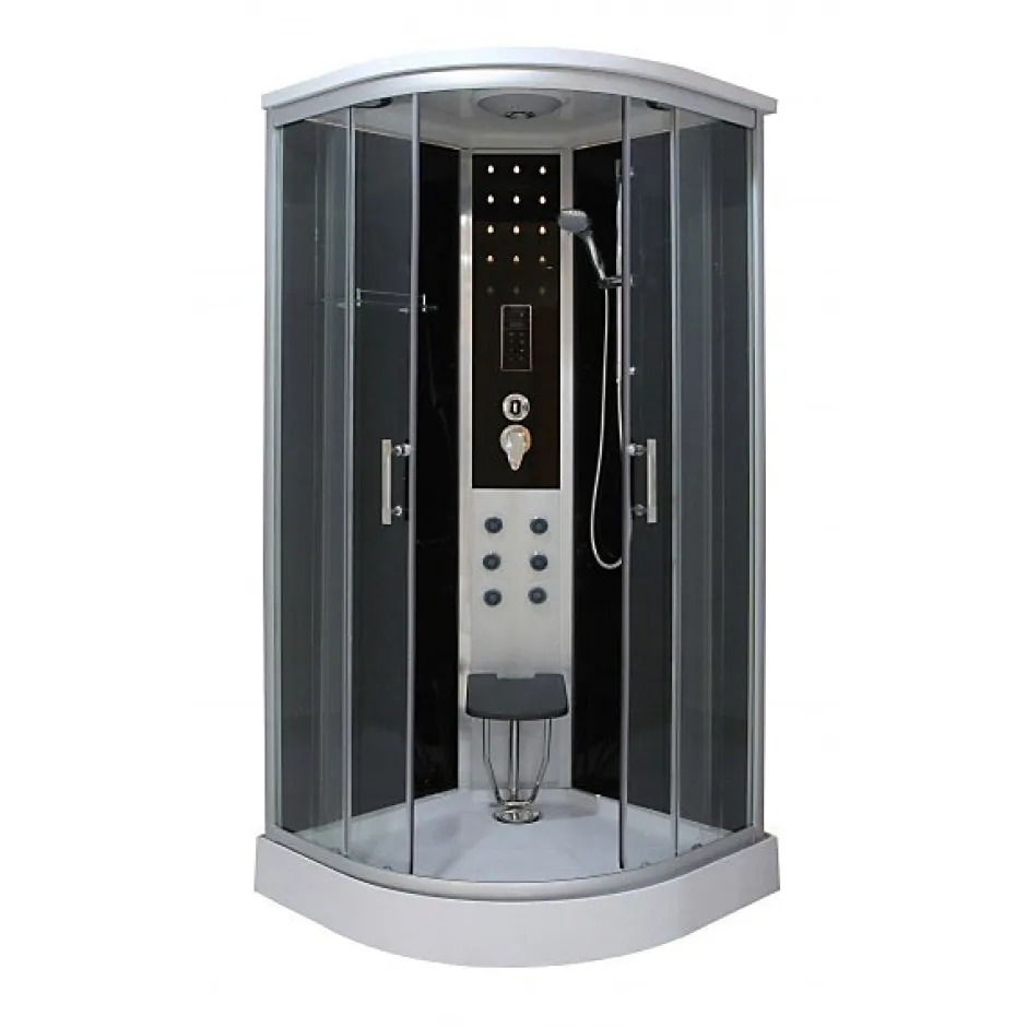 Azura Home Design Cabine de douche LEDA 90x90x215 cm NOIR* Cabine De Douche