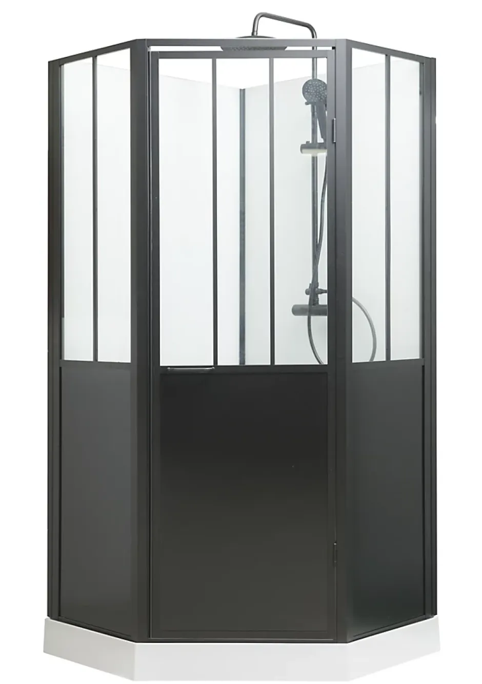 Gelco Design Cabine de douche noir opera 100x100x210