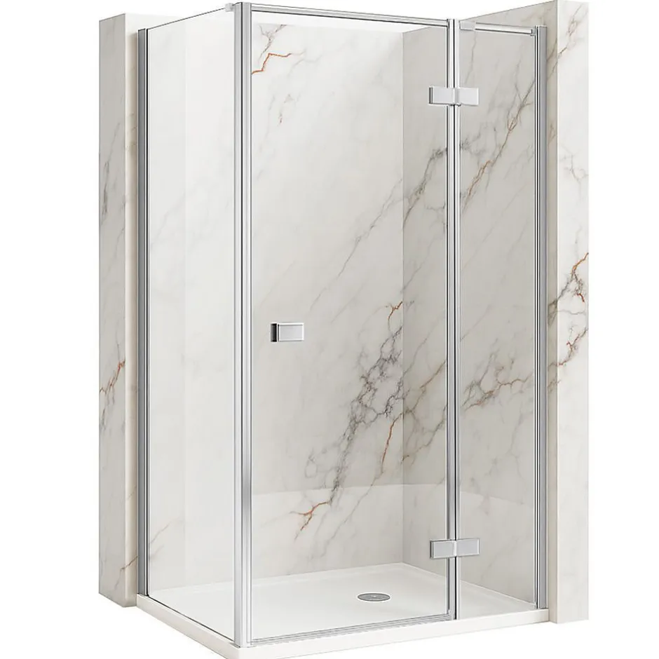 Rea Cabine De Douche Atlas Chrome 90X90 Left* Paroi De Douche