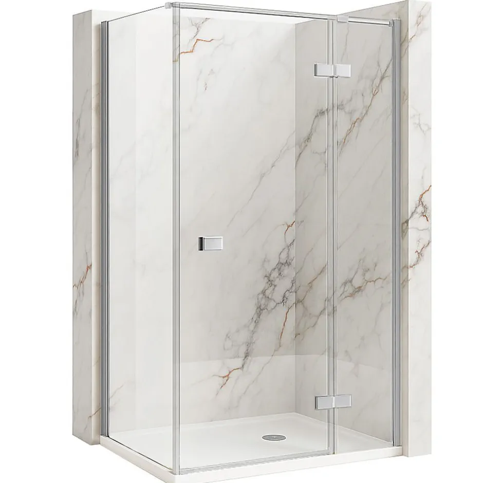 Rea Cabine De Douche Atlas Chrome 90X90 Left* Paroi De Douche