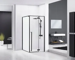 Rea Cabine de douche Fargo Black 90x120 Black* Paroi De Douche