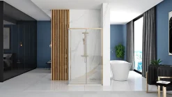 Rea Cabine De Douche Solar 90X120 Gold* Paroi De Douche
