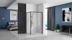 Rea Cabine de douche Solar Black 90x120