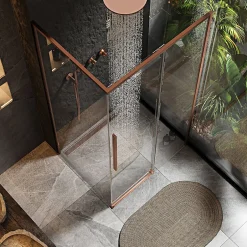 Rea Cabine De Douche Solar 90X120 Brush Copper