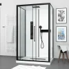 Aurlane Cabine de douche 115x90x210 cm avec receveur + bonde 90mm + Grille linéaire - FACTORY 2* Cabine De Douche