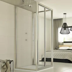 Idralite Cabine douche 3 côtés 70x70x70 CM H198 Transparent mod. Urban Trio
