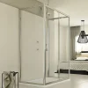 Idralite Cabine douche 3 côtés 80x150x80 CM H198 Transparent mod. Young Trio 1 Porte