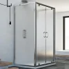 Idralite Cabine Douche avec 3 côtés 90x100x90 CM H185 granité modèle Sintesi Trio 2 Portillons* Cabine De Douche