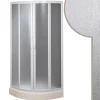 Forte Cabine douche demi-circulaire 90x90 CM en acrylique mod. Smart avec ouverture culissante* Cabine De Douche