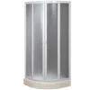 Forte Cabine douche demi-circulaire 75x75 CM en acrylique mod. Marte avec ouverture culissante
