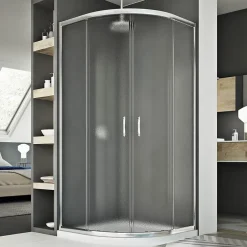 Idralite Cabine douche demi-circulaire 70x90 CM H185 granité C modèle Junior* Cabine De Douche