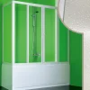 Forte Cabine douche Pare-Baignoire 90x180 CM en acrylique mod. Plutone 2 avec ouverture centrale* Pare-Baignoire