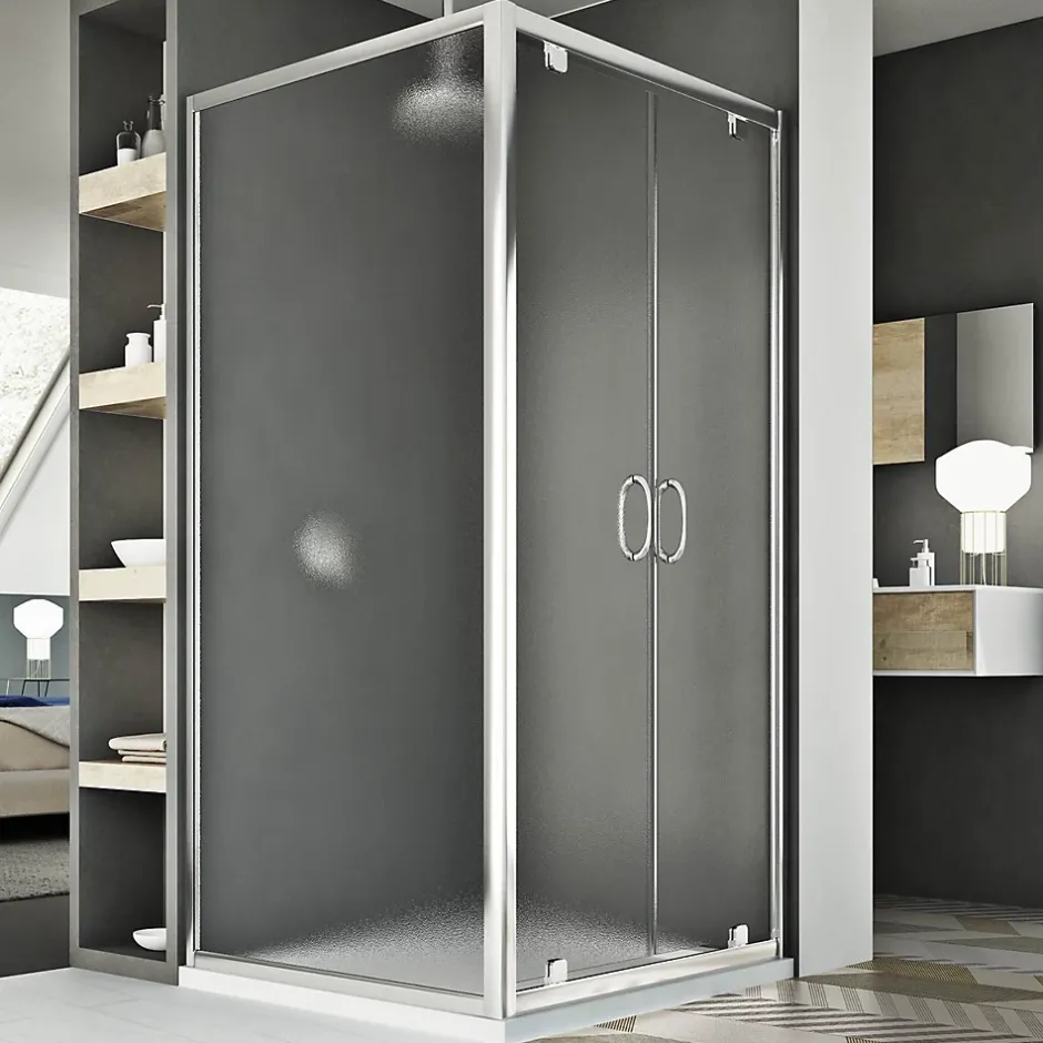 Idralite Cabine Douche 70x80 AP. 80 CM H185 granité modèle Sintesi Duo 2 Portillons* Cabine De Douche