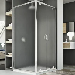 Idralite Cabine Douche 90x120 AP. 120 CM H185 granité modèle Sintesi Duo 2 Portillons* Cabine De Douche