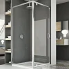 Idralite Cabine Douche 80x100 AP. 100 CM H185 transparent modèle Sintesi Duo 1 Portillon* Cabine De Douche