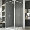 Idralite Cabine Douche 90x80 AP. 80 CM H185 granité modèle Sintesi Duo 2 Portillons* Cabine De Douche