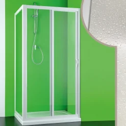 Forte Cabine douche 75x120 CM en acrylique mod. Mercurio avec ouverture laterale