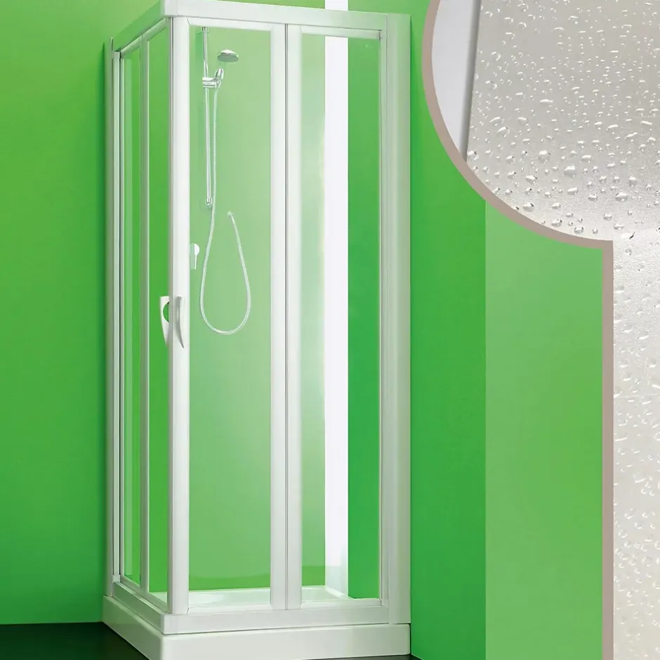 Forte Cabine douche 80x80 CM en acrylique mod. Giove avec ouverture pliante* Cabine De Douche