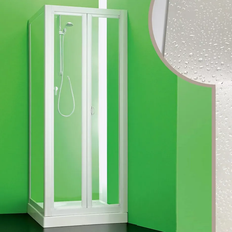 Forte Cabine douche 80x70 CM en acrylique mod. Saturno avec ouverture pliante* Cabine De Douche