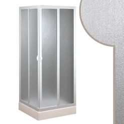 Forte Cabine douche 80x80CM en acrylique mod. Smart avec ouverture centrale