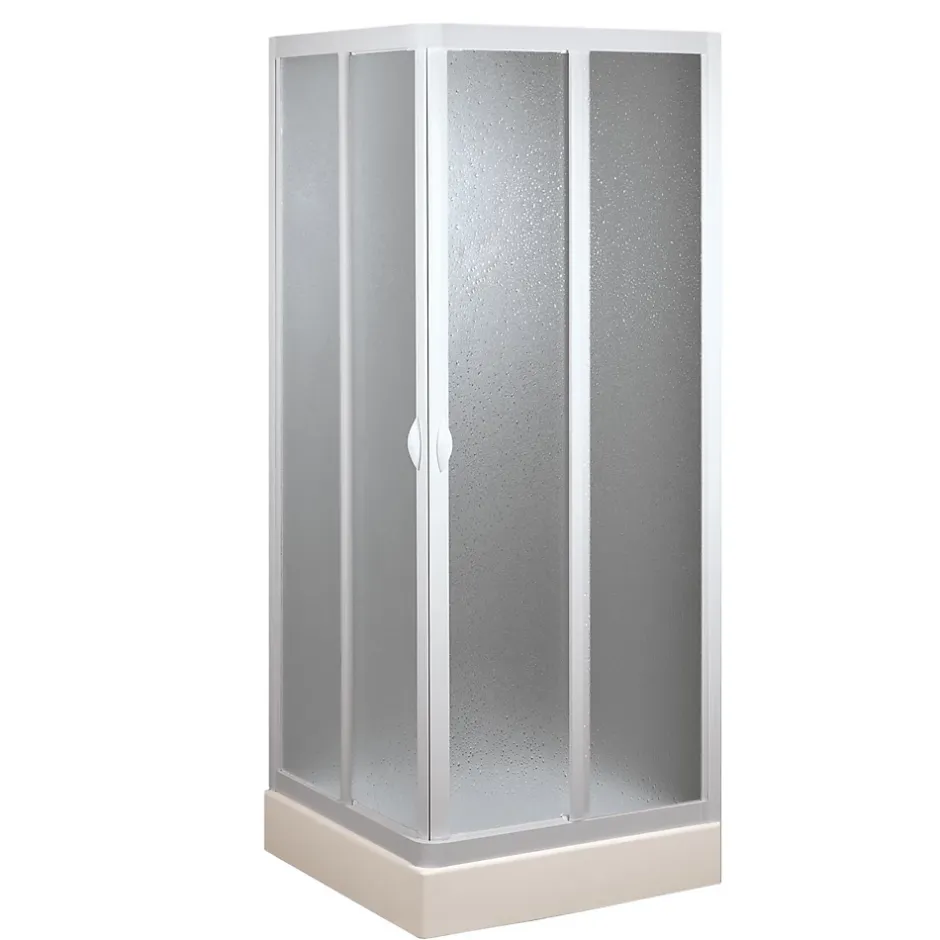 Forte Cabine douche 80x80CM en acrylique mod. Venere avec ouverture centrale