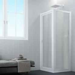Forte Cabine paroi de douche pivotante 80x80 ouv. 80 CM H 190 en Acrylique mod. Sigma Duo