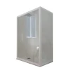 Forte Cabine parois de douche angulaire coulissante 70x100 cm H 200 en PVC Blanc Matt Verre Transparent mod. Deco Duo* Cabine De Douche