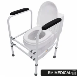 Bm Medical     Cadre de toilette autoportant - Bm Médical CT-50- Réglable en hauteur et en largeur