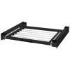 Ml-Design Cadre intermédiaire universel lave-linge avec porte-serviettes coulissante noir* Etendoir À Linge