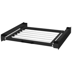 Ml-Design Cadre intermédiaire universel lave-linge avec porte-serviettes coulissante noir* Etendoir À Linge