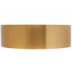 Ceramia Timeless Vasque à poser en Acier inoxydable, 38 x 38 x 11 cm sans trop-plein + Bonde, or brossé