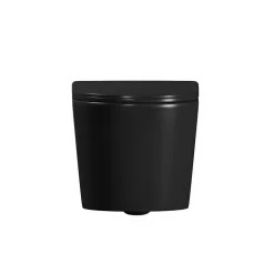 Ceramia Tornado Rimless WC suspendu 53,5 cm sans bride avec abattant SoftClose, effet Tornado Flush, noir mat (CE142010RTORPBKM)* Wc Suspendu