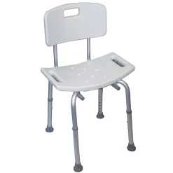 Aidapt Chaise de douche avec dossier à hauteur réglable - VB540S* Barre D'Appui