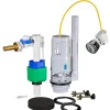 Flomasta Chasse d'eau + robinet flotteur SE 3/8 - 2", Bouton poussoir + câble + remplissage différé* Chasse D'Eau