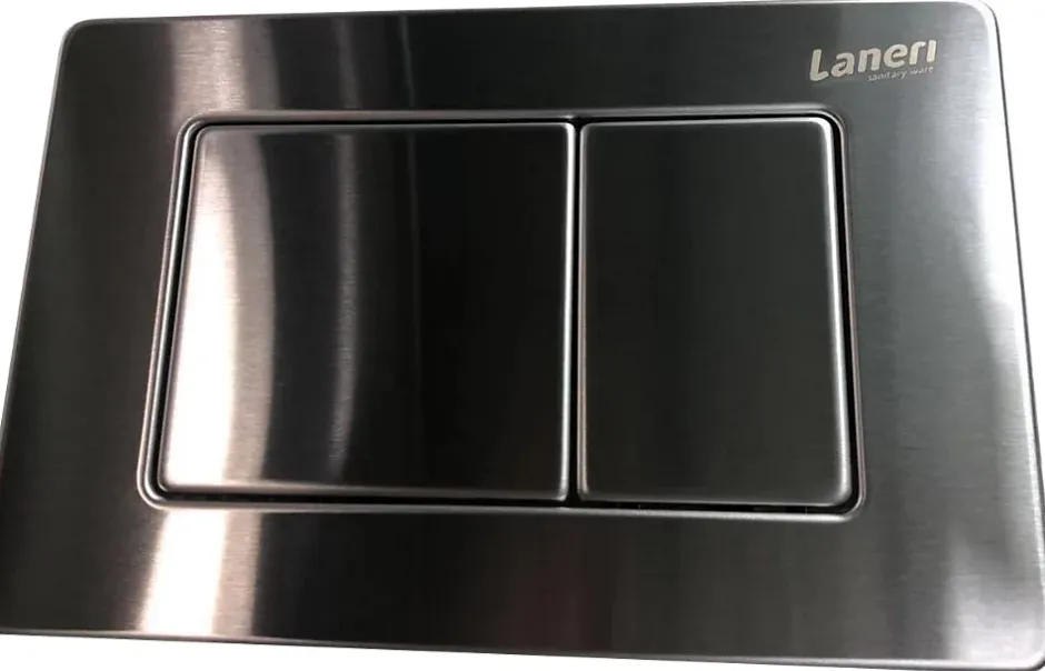 Laneri Châssis de bâti-support avec réservoir caché pour cuvette suspendu complet de plaque de commande double bouton en acier inoxydable