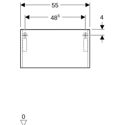 Geberit Coffre rangement blanc Lineo