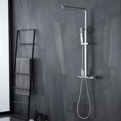 Poalgi Colonne bain douche mécanique avec barre extensible SKY BATH chromé série JOY* Colonne De Douche Mécanique