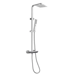 Poalgi Colonne bain douche mécanique avec barre extensible SKY BATH chromé série JOY* Colonne De Douche Mécanique