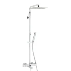 Valentin Colonne bain douche thermostatique avec pomme de tête, douchette et flexible, chrome, Touareg* Colonne De Baignoire