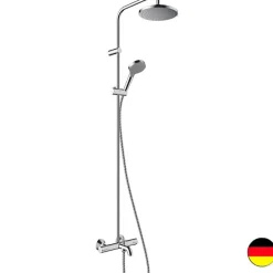 Hansgrohe Colonne bain douche thermostatique Vernis Blend 200 chromé* Colonne De Baignoire