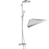 Hansgrohe Colonne bain douche thermostatique Crometta S 240 chromé + tablette Addstoris* Robinet De Douche