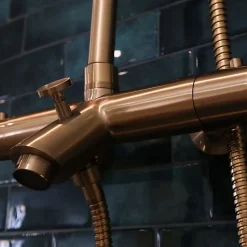 Essebagno Colonne bain-douche thermostatique cuivre brossé luisa II 250