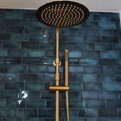 Essebagno Colonne bain-douche thermostatique cuivre brossé luisa II 250