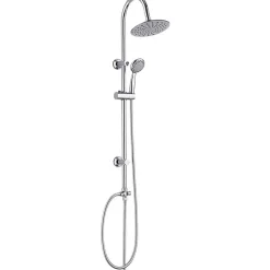 Autres Colonne Barre de douche chromee Tête douchette 4 jets entraxe reglable