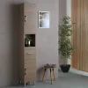 Kiamami Valentina Colonne De 190 Cm Pour Salle De Bain Chêne Naturel Effet Bois Rimini