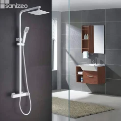 Imex Colonne de Douche Anti-Calcaire Blanc Mat FIYI BDF016/BL* Colonne De Douche Mécanique