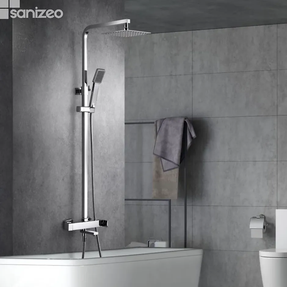 Imex Colonne de Douche et Baignoire Anti-Calcaire Chrome FIYI BDF016-B