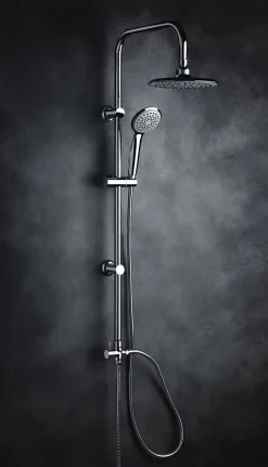 Laneri Colonne de douche pont avec pommeau douche cervical circulaire* Colonne De Douche Sans Robinetterie